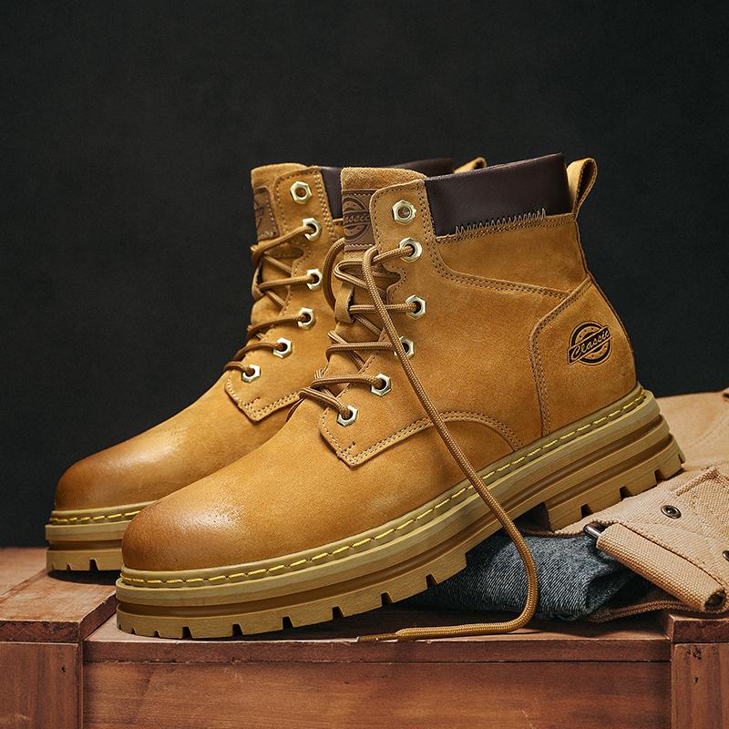 Мужские ботильоны с высоким берцем, короткие зимние ботинки, повседневная обувь из плюша для активного отдыха