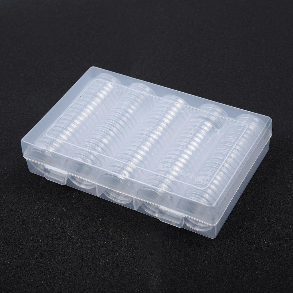 Coin Boxes Plastic Storage Collectibles Cases Dustproof Anti-scratch Useful