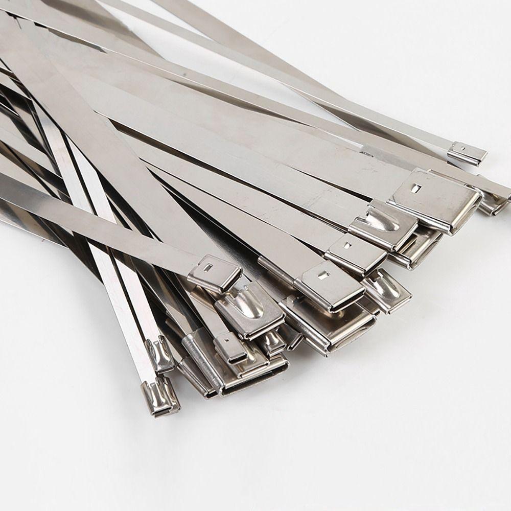 20 шт. 4,6 мм кабельные стяжки для фиксации выхлопной трубы прочные кабельные стяжки из нержавеющей стали 304