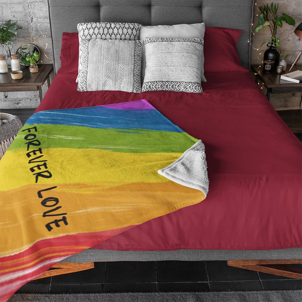 Радужное одеяло, красное, синее, желтое, абстрактное, волосатое, зимнее покрывало, ковер, геймерское кресло, детское одеяло для дивана