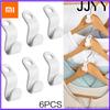 Xiaomi JJYY 6 шт. Крючок-насадкa на вешалку Складная стойка для хранения одежды Крючок-соединитель для вешалки в шкафу Экономия места