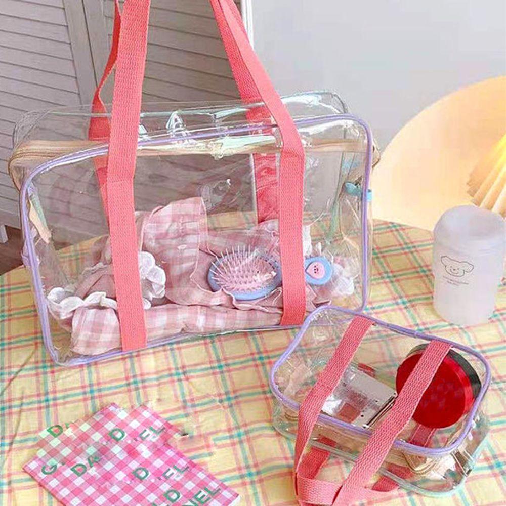 Bag Large Capacity Waterproof Storage Bag Waterproof Beach Bag Transparent Makeup Bag PVC Tote Bag