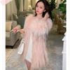 The Same Style As The Internet Celebrity's Dreamy Galaxy Winter New Patchwork Fur Coat for Women with Fox Fur and Raccoon Fur Braiding