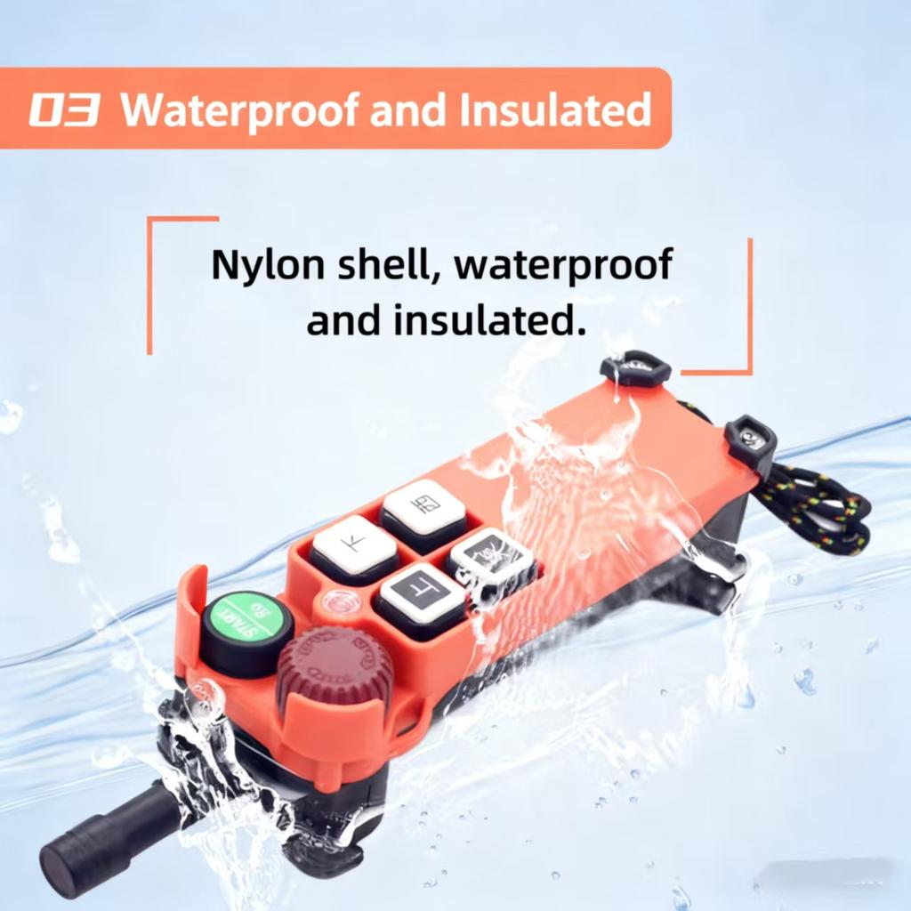 INTER-SPAN F21-4D Industrial Radio Remote Controller 4 Buttons RF 433.92MHz Learning Code 1 Year CE Certified Long-distance