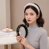 Elastic Plastic Base Full Pearls Hair Hoop Luxury Style Baroque Headdress  Office Ladies