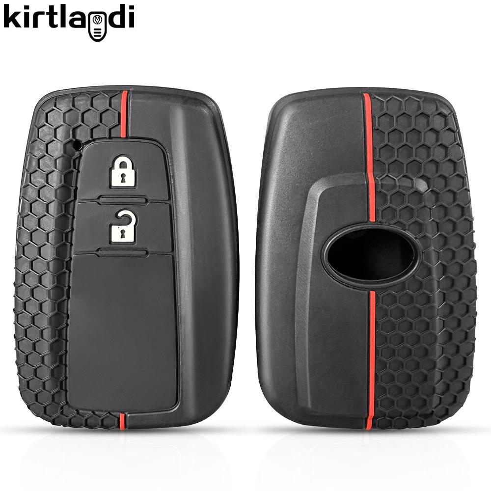 Чехол для ключа автомобиля для Toyota Hilux 2024 Yaris Corolla 2023 Rav4 2021 CHR Revo Auris Innova Highlander Venza Держатель для ключей