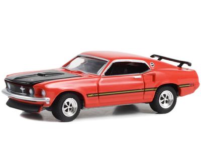 Greenlight Масштаб Ford Mustang Fastback 1969 Красный Литая модель автомобиля 1/64 [Б/у]