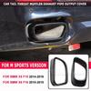 New 1Set Stainless Steel Car Exhaust Pipe Cover Automobiles Tail Throat For BMW M sports version X5 F15 2014-18 X6 F16 2015-19