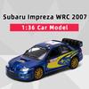 Kinsmart Subaru Impreza WRC 2007 Сплав Металл Литой Модель Автомобиля 1/36 Игрушка С Инерционным Механизмом Для Детей Подарки Коллекция Игрушек