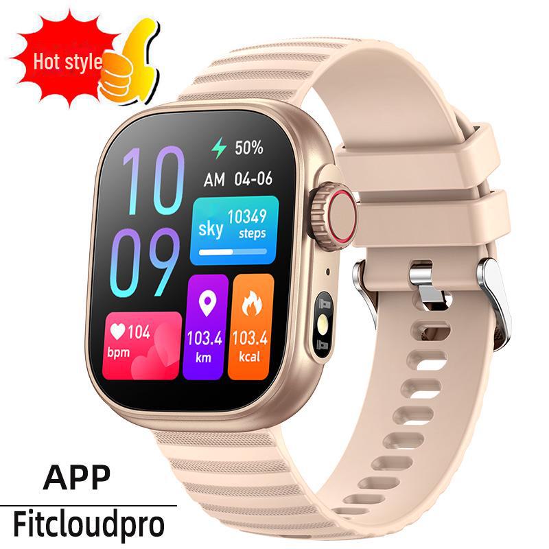 Temu Смарт-часы ZW60: Пульсометр, монитор здоровья, Bluetooth-вызов, круглый экран, женский фитнес-браслет