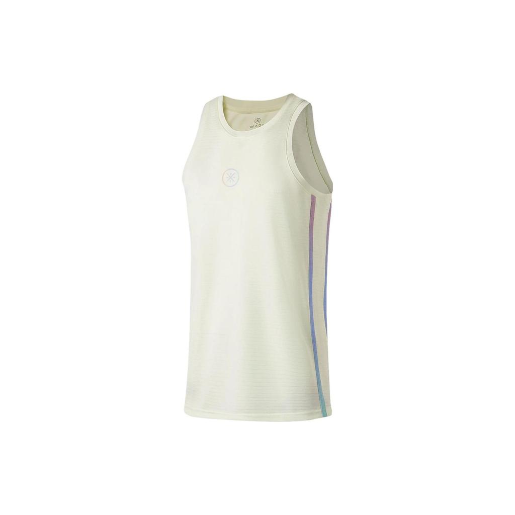 Мужские майки Li Ning Белые С круглым вырезом Умеренный Racerback AAYT013-3