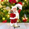Musical Christmas Dolls Slides Skateboard Dancing Santa Claus Toys Electric Santa Toys Office