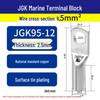 Huaxi Technology Red Copper JGK10-6 Marine Terminal Block - Cold-Pressed Crimp Ring