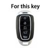 Для Hyundai Palisade Limited  Palisade Sel  Elantra Sel Elantra Santa Fe Veloster 5 Кнопок ТПУ Чехол-Крышка для Автомобильного Ключа