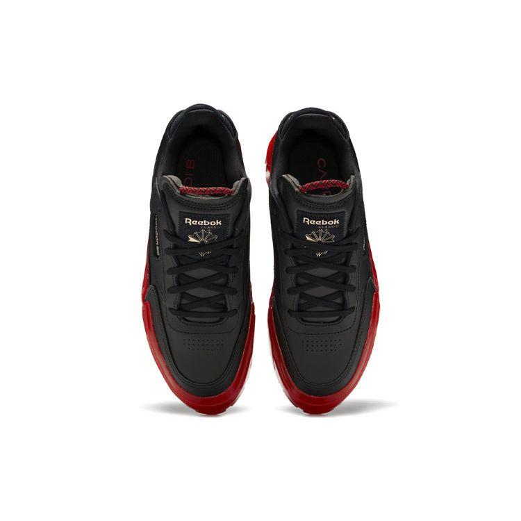 Кроссовки женские Cardi B x Reebok Club C Черный Вектор Красный Core-Black Rose-Gold H05179