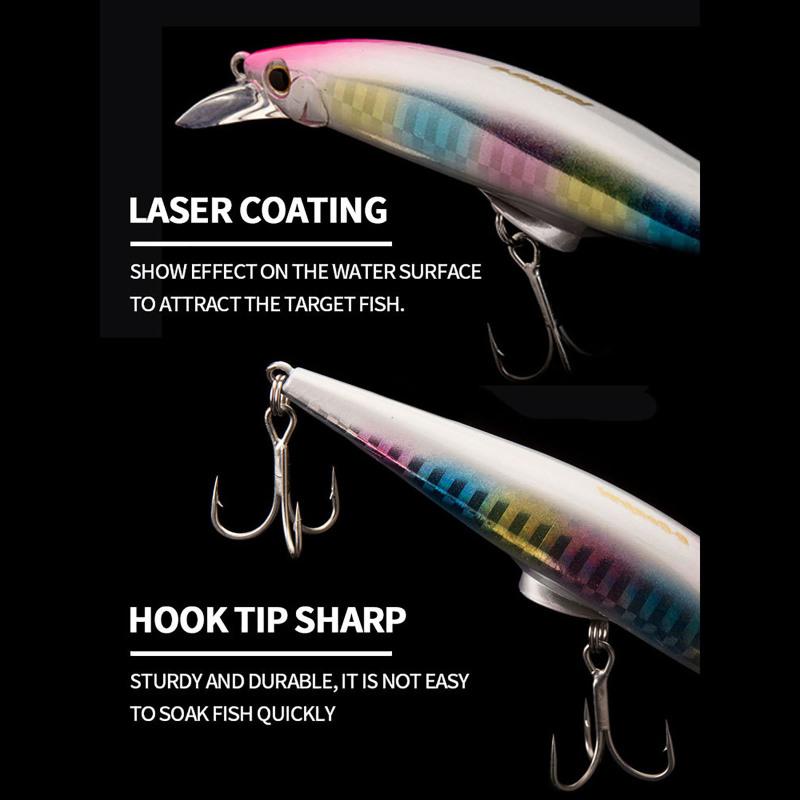 12 см/45 г искусственная рыболовная приманка, высокопрочная светоотражающая приманка с блестками, жесткая приманка для соленой воды