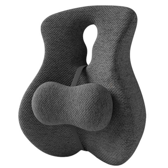 Подушка для поддержки спины Подушка для поясничной поддержки из пены с эффектом памяти Поддержка спины для стула с регулируемым ползунком для офисного стула Стул для компьютерного стола