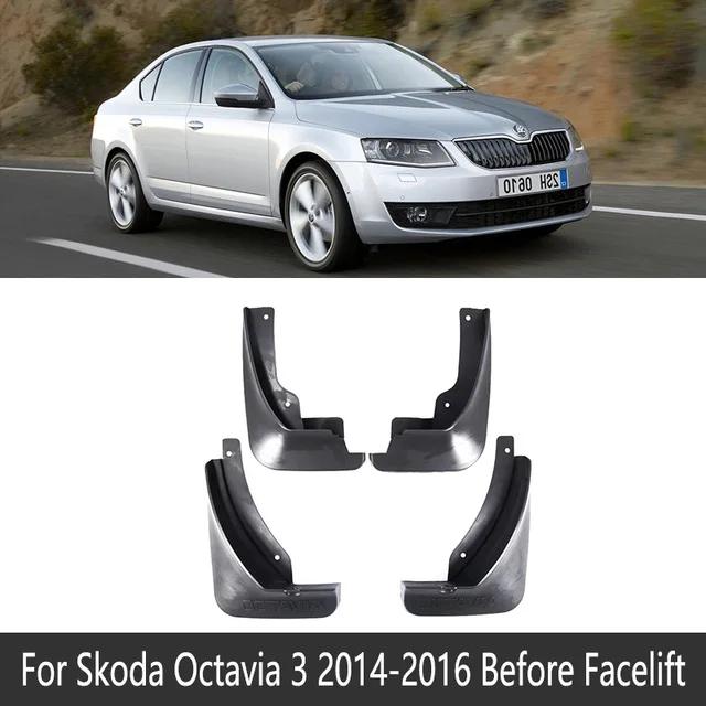 4PCS For Skoda Octavia 3 A7 5E Sedan 2014~ Car Wheel Fenders Antifreeze Mudguard Splash Mud Guards Mudflaps Auto Accessories
