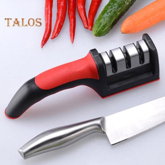 Кухонная точилка, 3-ступенчатые слоты, долото, многоразовая, практичная, для заточки фруктов, инструмент для дома