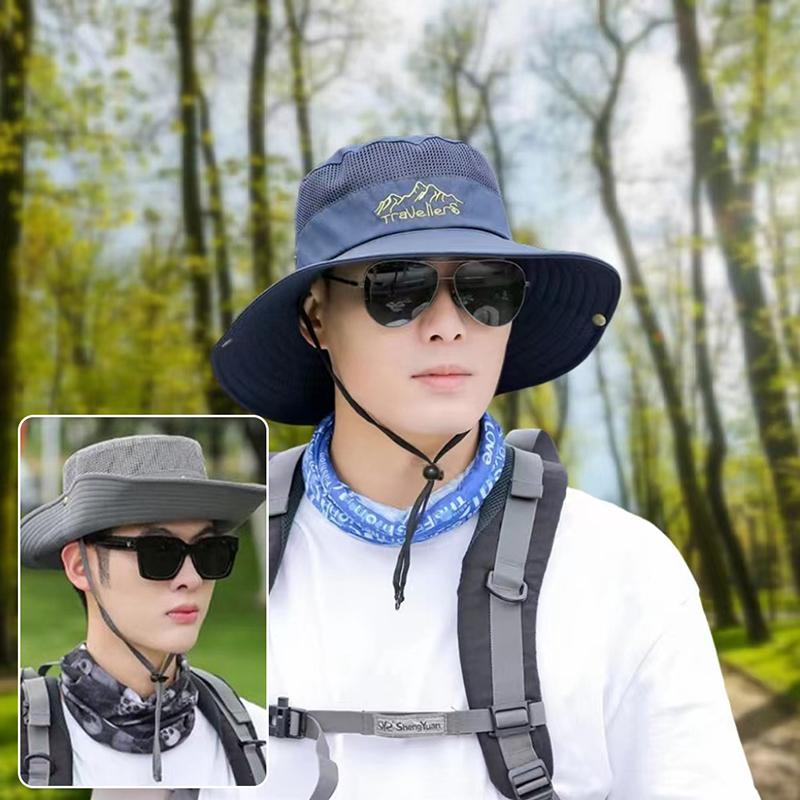 1 Piece Western Cowboy Hat For Women Men-Proof Hat Outdoor Fishing Camping Alpine Cap Summer Uv Bucket Hat