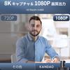 Веб-камера Kandao Meeting 360 градусов, съемка 8K, разрешение 1080P Full HD, 2 сверхширокоугольных объектива «рыбий глаз», микрофон и динамик для видео