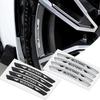 4pcs Aluminum Car Wheel Hub Badge Tire Rim Stickers Decoration Accessories