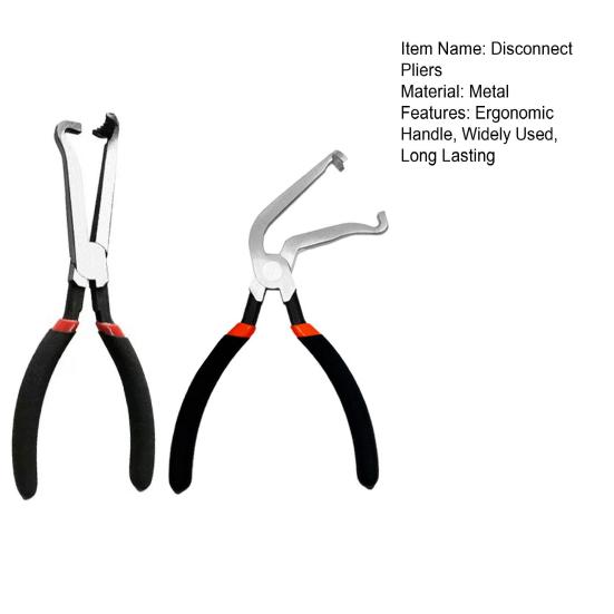 1 Pair Electrical Disconnect Pliers with Ergonomic Non-Slip Handle Fuel Line Petrol