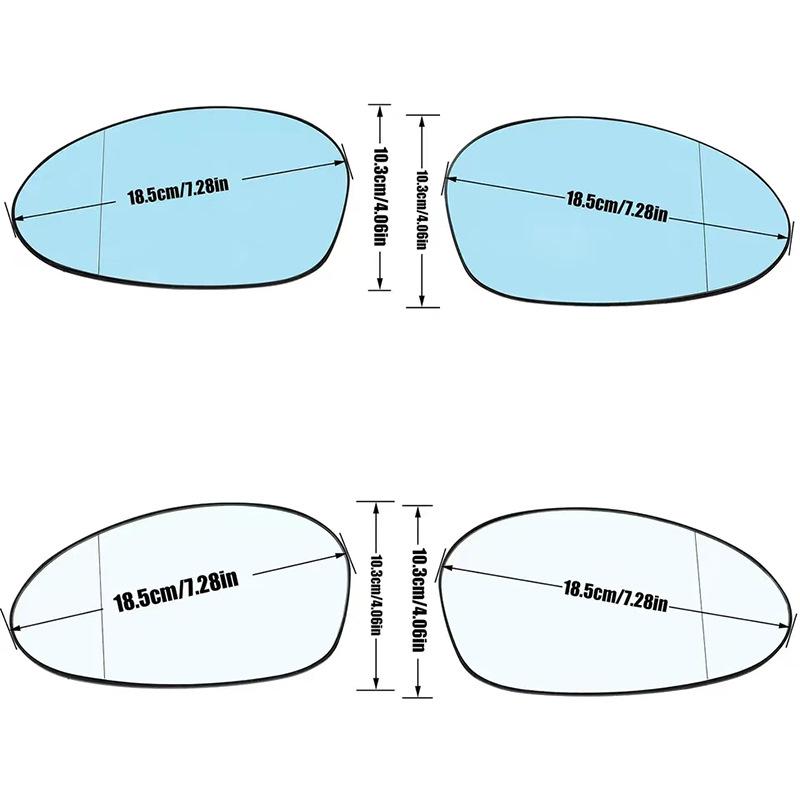 Обогреваемое зеркальное стекло заднего вида для 2002-2008 BMW Z4 E81 E82 E85 E86 E87 E88 E89