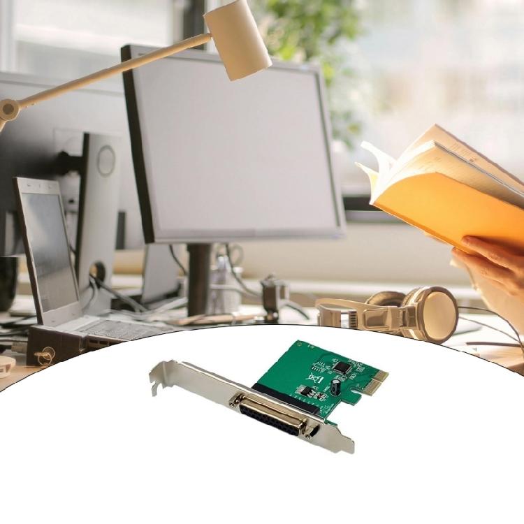 Карта расширения PCIe Parallel Port Передача данных Адаптер PCIe на DB25 для принтера Адаптер PCIe с низкопрофильной монтажной планкой