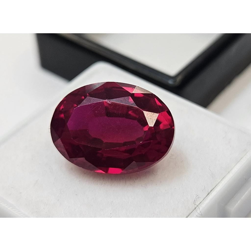 10+ Ct Natural Burma Red Ruby Oval Cut Beautiful Certified Loose Gemstone