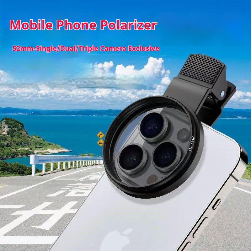 52mm 67mm Cpl Polarizer Filter For Iphone Android Smartphone Camera Lens For Water Glass Building Photography
