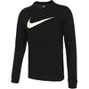 Sportswear Logo Crew Neck Long Sleeve T-Shirt Men Tops Black DZ2988-010