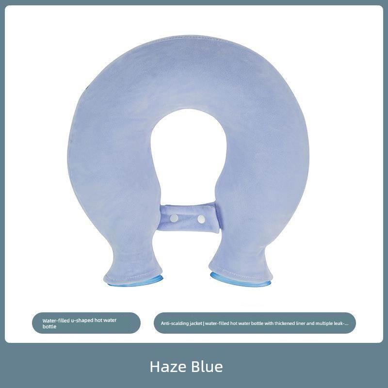 Hospital-Specific U-Shaped Hot Water Bag for Warming the Neck, Water-Fillable Hot Compress for Neck and Shoulder Relief, Thickened Version