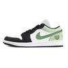 Air Jordan 1 Puppy Fragment Амортизация Нескользящая Низкие Винтажные Баскетбольные Кроссовки Мужские Черный Зеленый 553558-132(Команда85-)