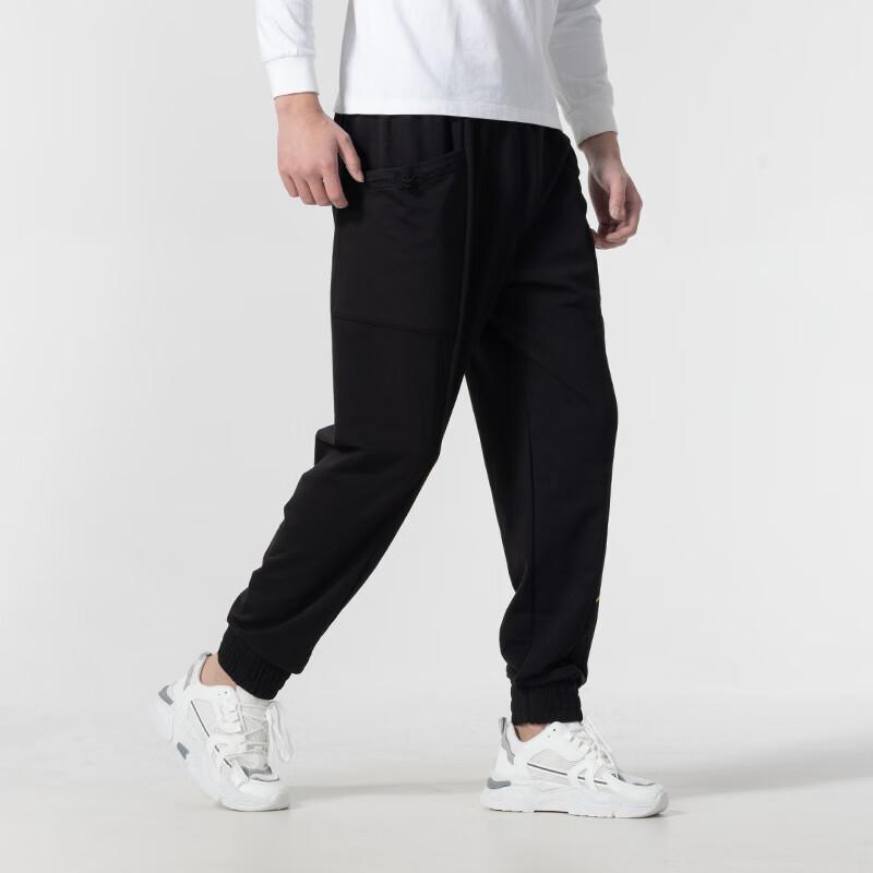 Men's Pants PUMA Casual Pants Men's Black Moderate Cuffed Pants