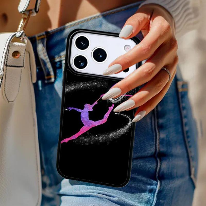 Чехол для телефона "Люблю гимнастику" для iPhone 17 Air 14 15 13 12 Max Чехол для Apple 16e 11 Pro Max Plus Coque