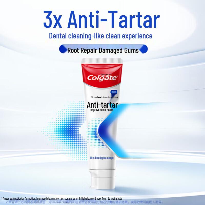 Colgate Anti-Tartar Mint Eucalyptus Toothpaste + Floss