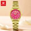Watches Woman Elegant Quartz Watch Waterproof Luminous Stainless Steel Date Watches Woman Bracelet Gifts Box