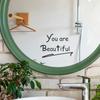 Fun-a002you Are Beautiful Английский Слоган Ванная Комната Фон Ландшафтный Дизайн Наклейка На Стену