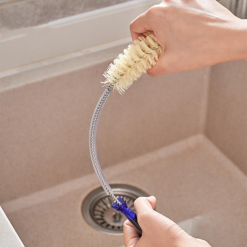 Handle Long Kitchen Scrubber For Efficient Cleaning Of Bottles And Glassware