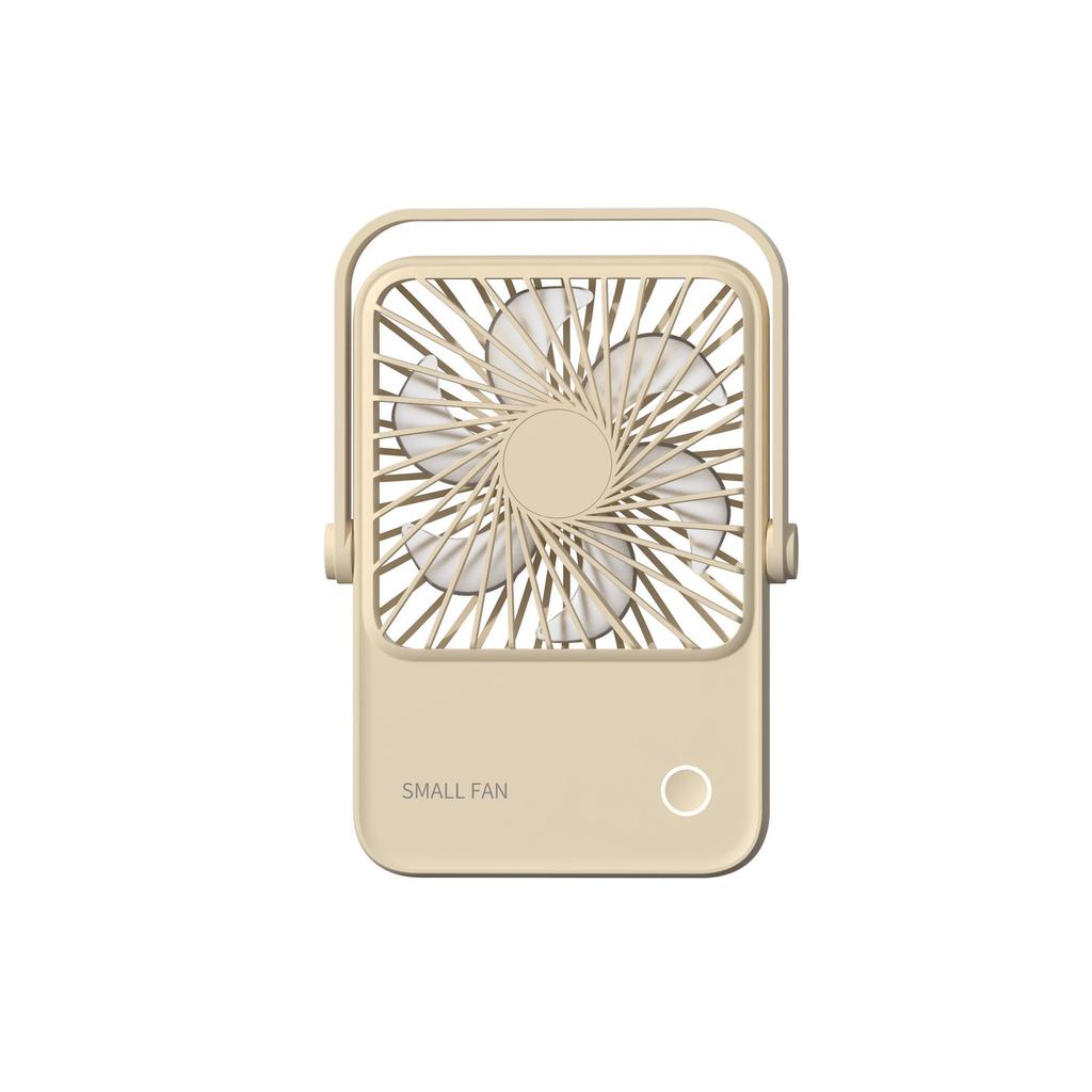Portable Silent Mini Desktop Fan: Dual-Use Hanging & Standing, Rechargeable for Office & Dorm