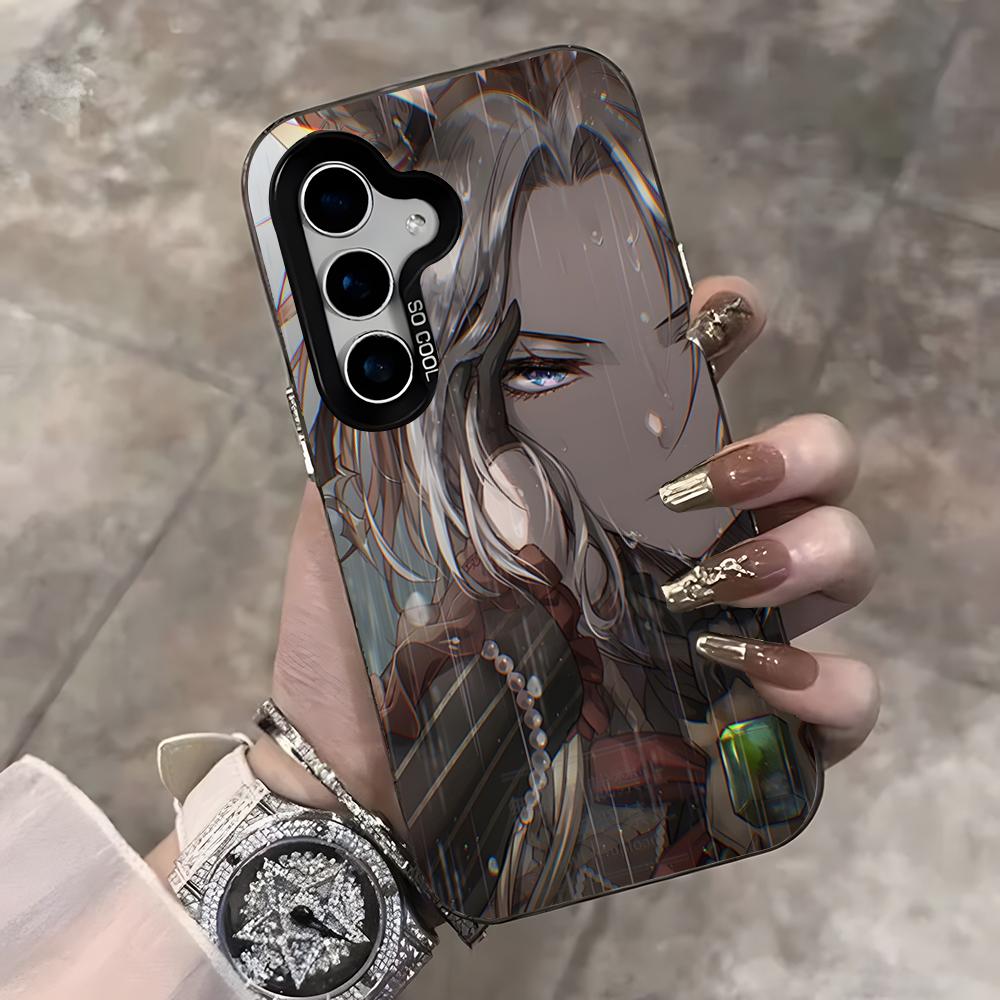 Uma Musume Pretty Derby Phone Case For Samsung S25 Ultra S23 S22 S21 S20 Ultra Plus S24 Fe A54 A55 Color Silver Cover