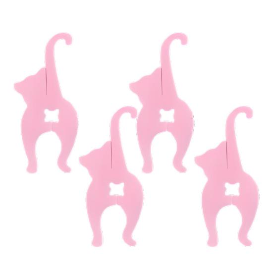 4 шт. Зажим для хлеба в виде кошачьей попы, многоразовые зажимы для пакетов с кошачьим и собачьим кормом, 3D-печать, забавные завязки для хлеба в форме кошачьей и собачьей попы, подарки для любителей кошек