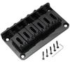 Musiclily Pro 10.5mm Modern Style Hardtail Fixed Bridge for Strat/Telecaster Electric Guitars, Black