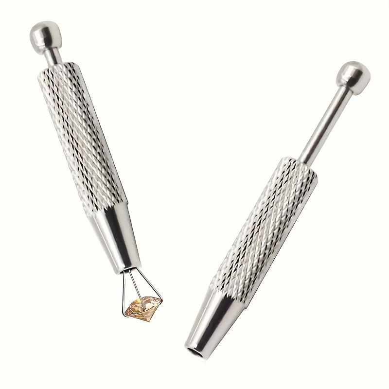 Professional Short Piercing Ball Grabber Tools Metal Prong Pick-up Holder Jewelry Bead Tweezer Catcher