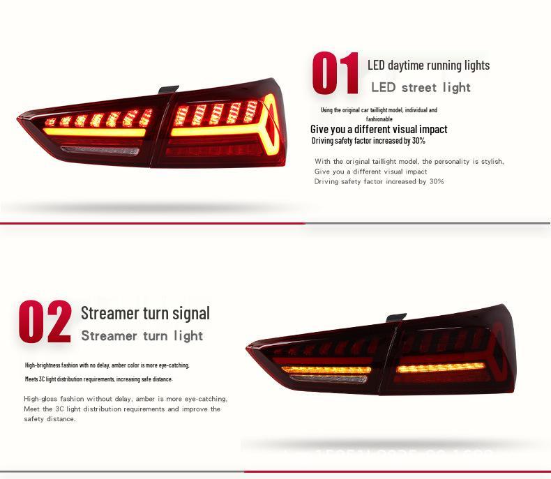 16-21 Malibu XL LED Taillight Assembly with Running Light & Flowing Turn Signal