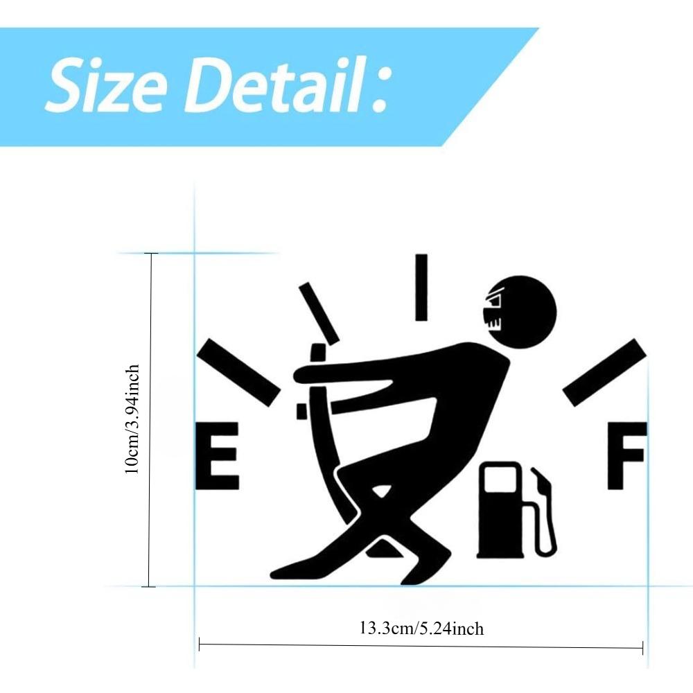 Смешная наклейка на автомобиль, наклейка с пустым указателем уровня топлива, водонепроницаемый винил для автомобиля, грузовика, мотоцикла, внедорожника — уникальная идея для подарка!