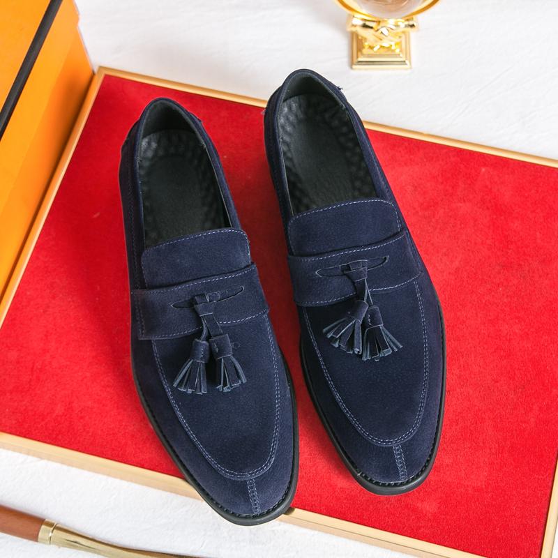 Модная Высококачественная Мужская Дышащая Повседневная Обувь Su Le Fu Модный Бренд Мужская Весенняя Удобная Остроносая Формальная Деловая Кожаная Обувь