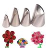 4PCS Rose Flower Cake Decorating Tips Cream Icing Piping Fondant Rose Nozzle Pastry Tools Fondant Decorating Tools Tulip Molds