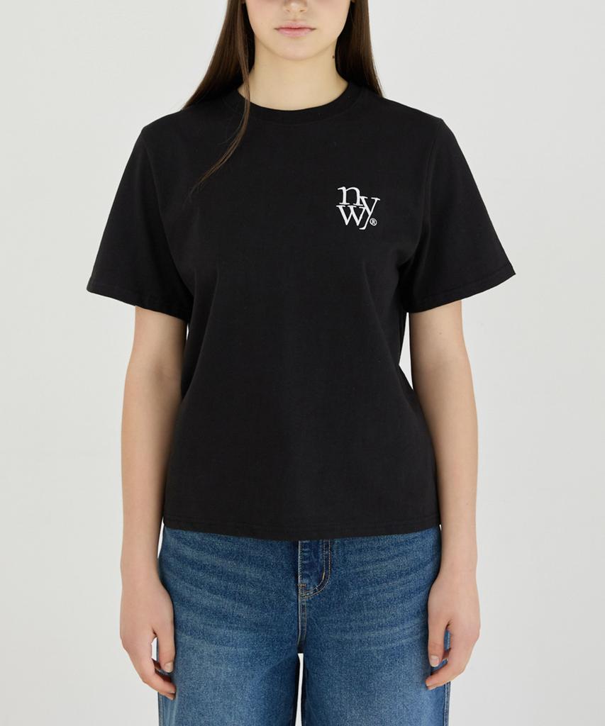 Nyuyogwogseu Классическая футболка Regular Fit_ Черный